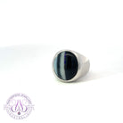 Sterling Silver Black Opal ring