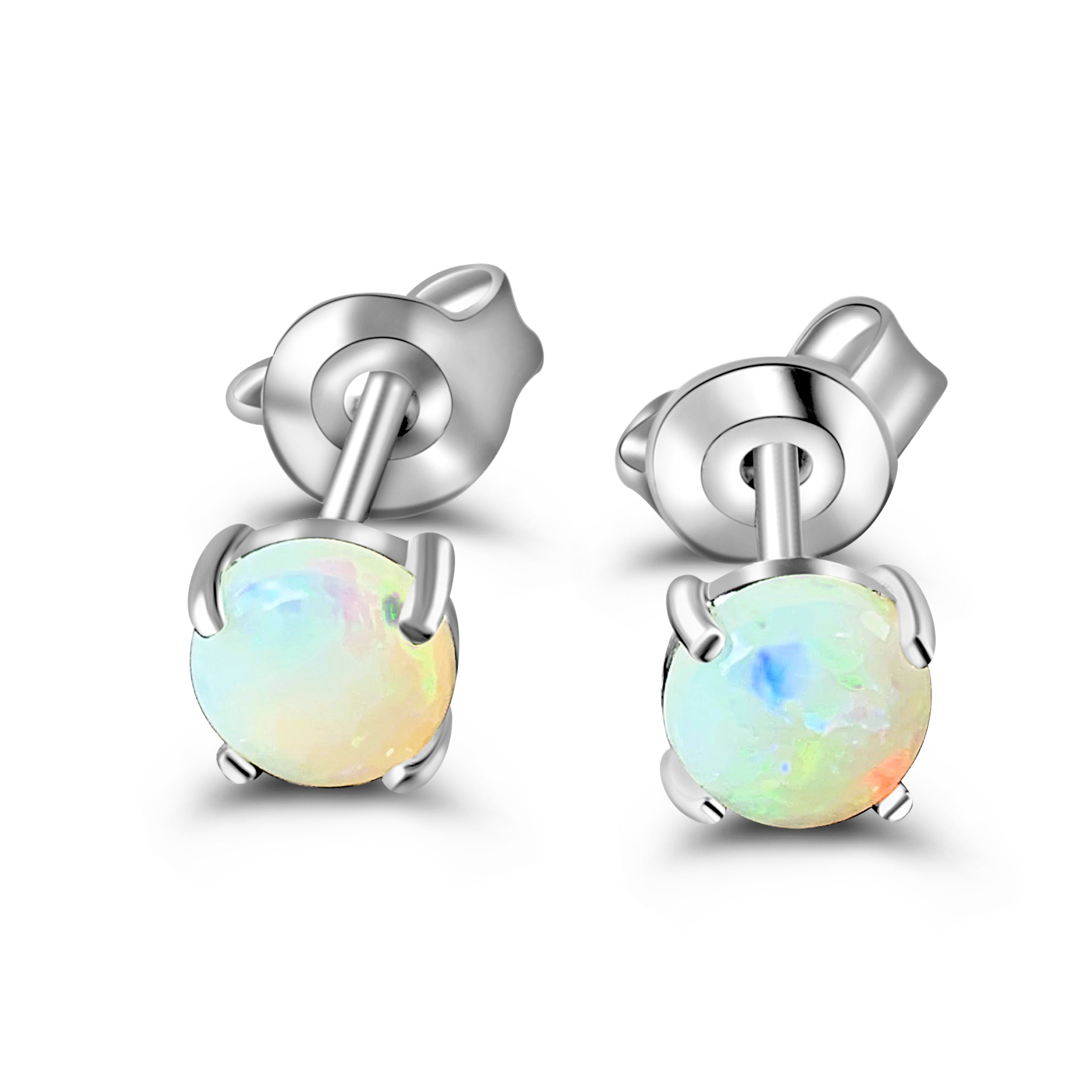 3mm opal stud deals earrings