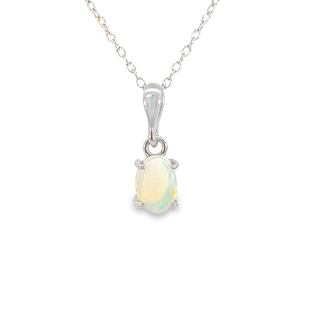 Minimalist on sale opal necklace