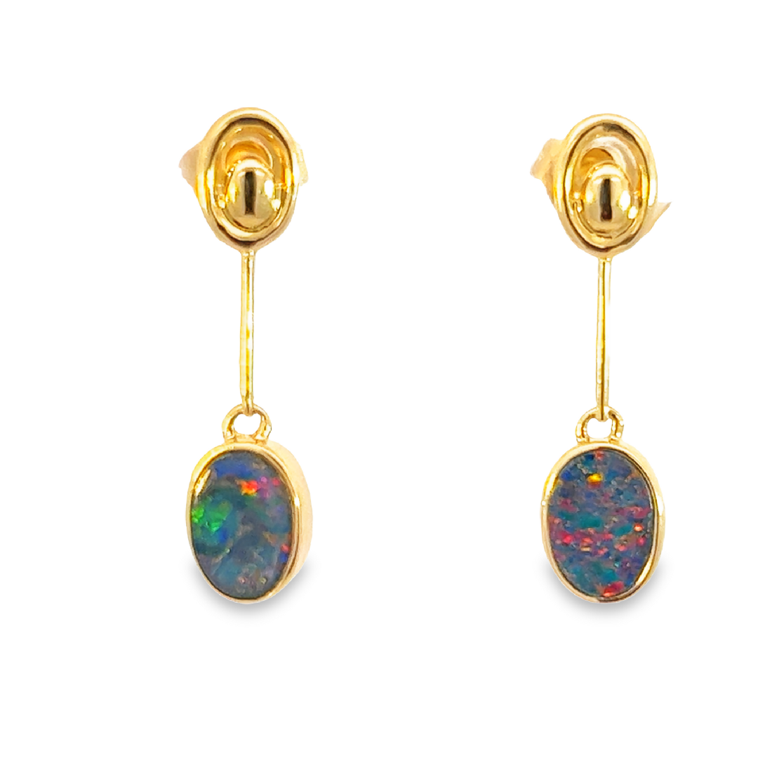 Australian Opal Heart earrings – Jewel Princess