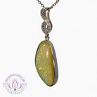 Sterling Silver White Fire Opal pendant - Masterpiece Jewellery Opal & Gems Sydney Australia | Online Shop