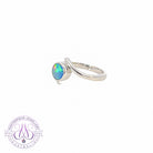 Sterling Silver Opal doublet 6mm split shank - Masterpiece Jewellery Opal & Gems Sydney Australia | Online Shop