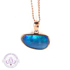 Rose Gold plated Sterling Silver bezel set Light Opal 2.05ct pendant