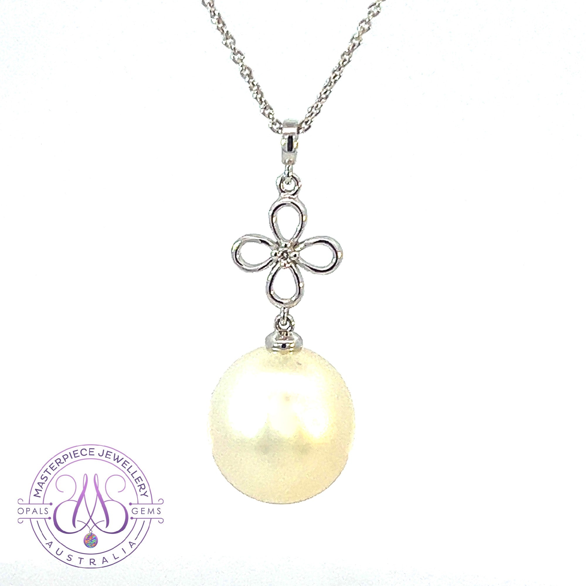 Sterling Silver 22k Gold 20mm Akoya Pearl Pendant * HUGE SALE* was $125 selling