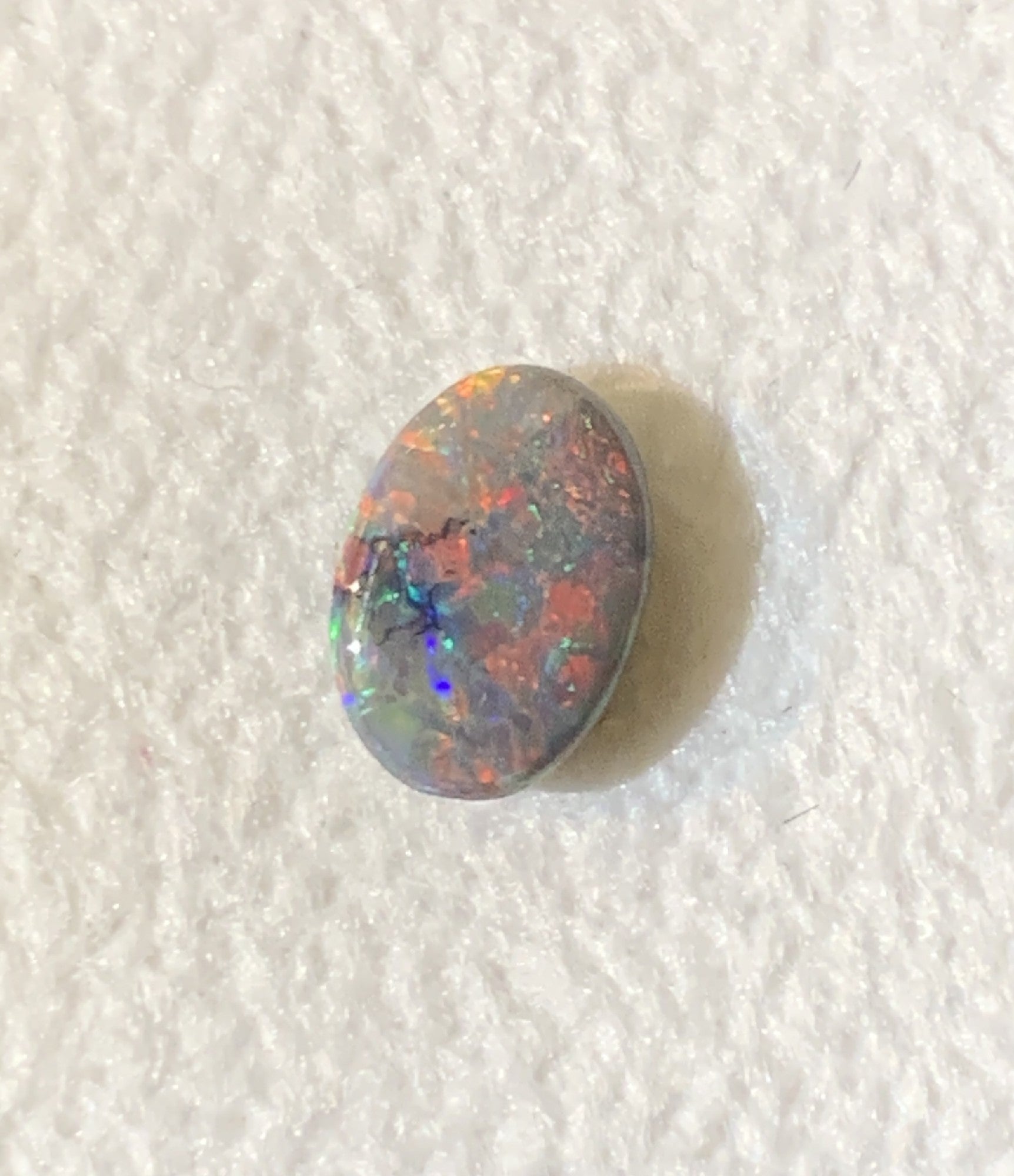 Oval Black Opal 0.63ct