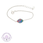 Sterling Silver Opal doublet bracelet solitaire