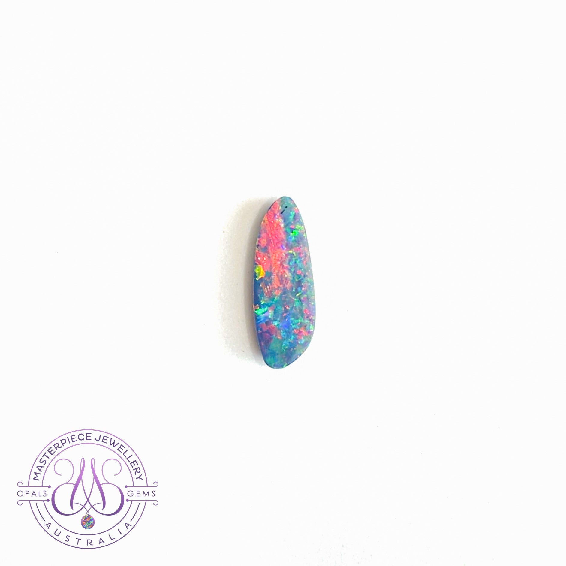 One long freeform shape Opal doublet 4.8ct