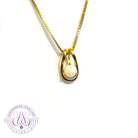 9kt Yellow Gold round Opal 5.5mm pendant