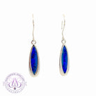 Sterling Silver teardrop shape Opal doublet earrings