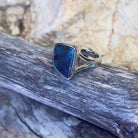 Sterling Silver Boulder opal 4.9ct bezel set ring - Masterpiece Jewellery Opal & Gems Sydney Australia | Online Shop