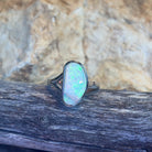 Sterling Silver freeform Crystal Opal ring 1.6ct - Masterpiece Jewellery Opal & Gems Sydney Australia | Online Shop