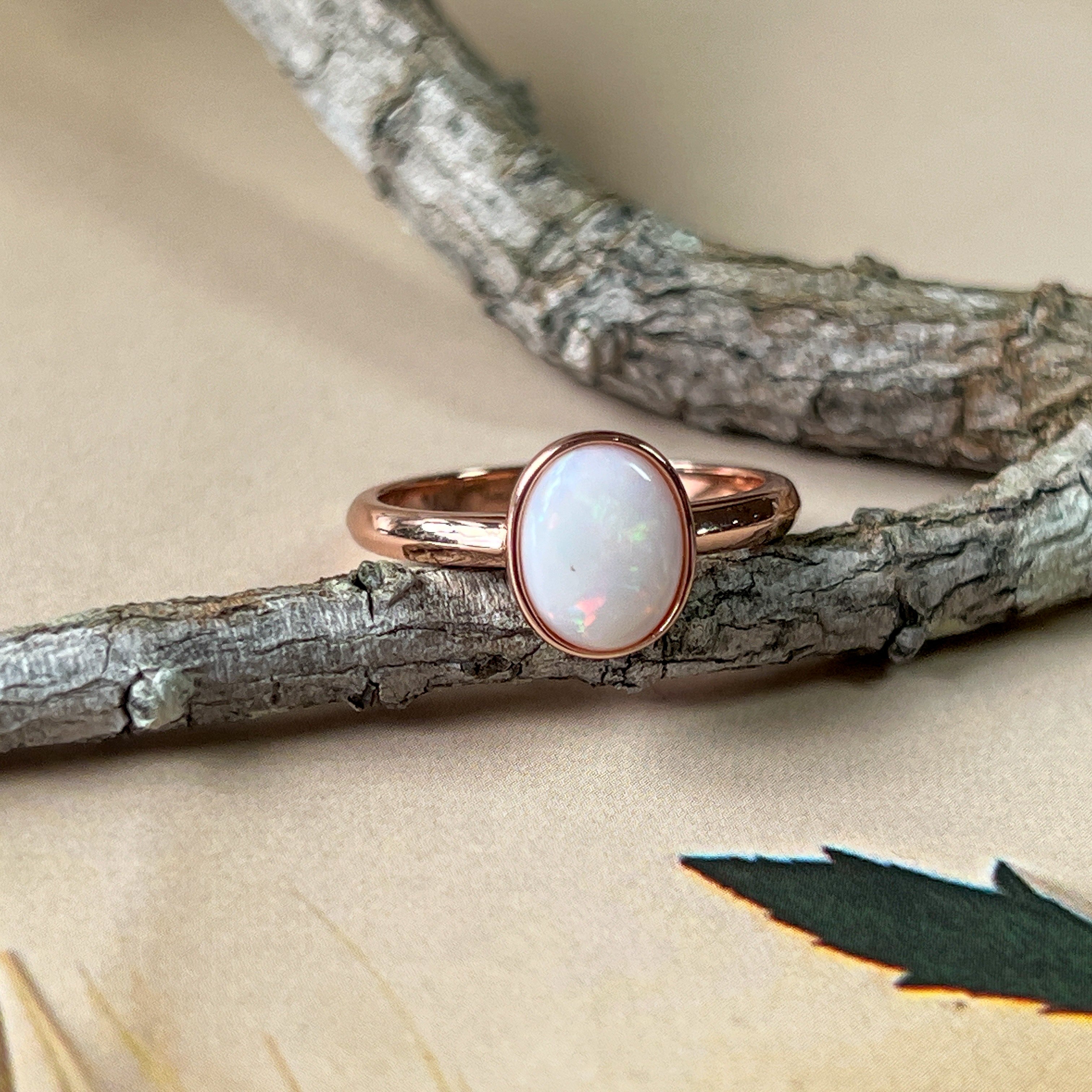 Rose gold on sale opal bracelet