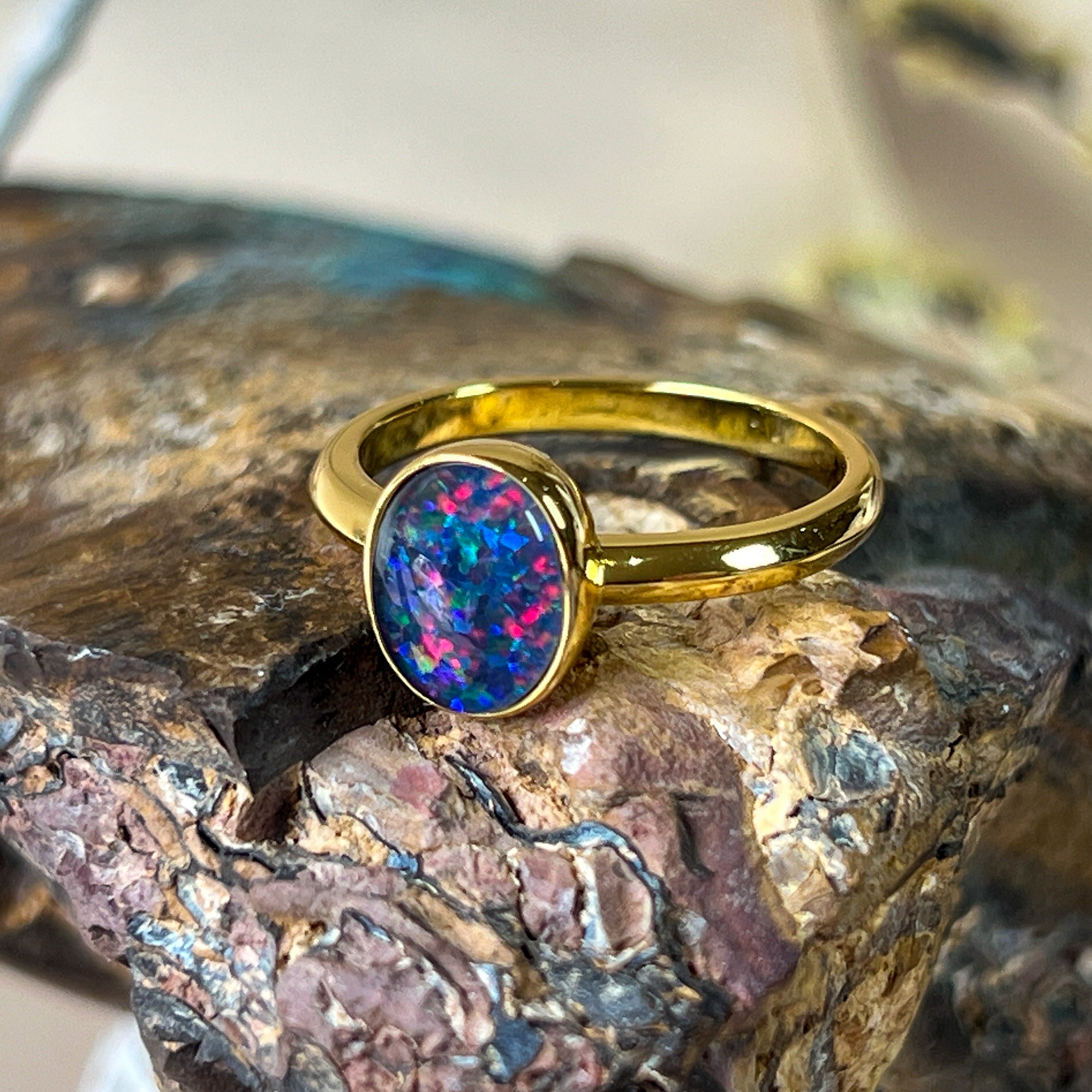 Australian black hot sale opal jewelry