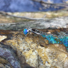 Sterling Silver Opal doublet 6mm split shank - Masterpiece Jewellery Opal & Gems Sydney Australia | Online Shop