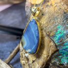 Gold Plated Sterling Silver Boulder Opal 42.89ct pendant - Masterpiece Jewellery Opal & Gems Sydney Australia | Online Shop