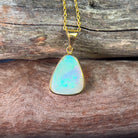 18kt Yellow Gold Light Opal 4.05ct pendant - Masterpiece Jewellery Opal & Gems Sydney Australia | Online Shop