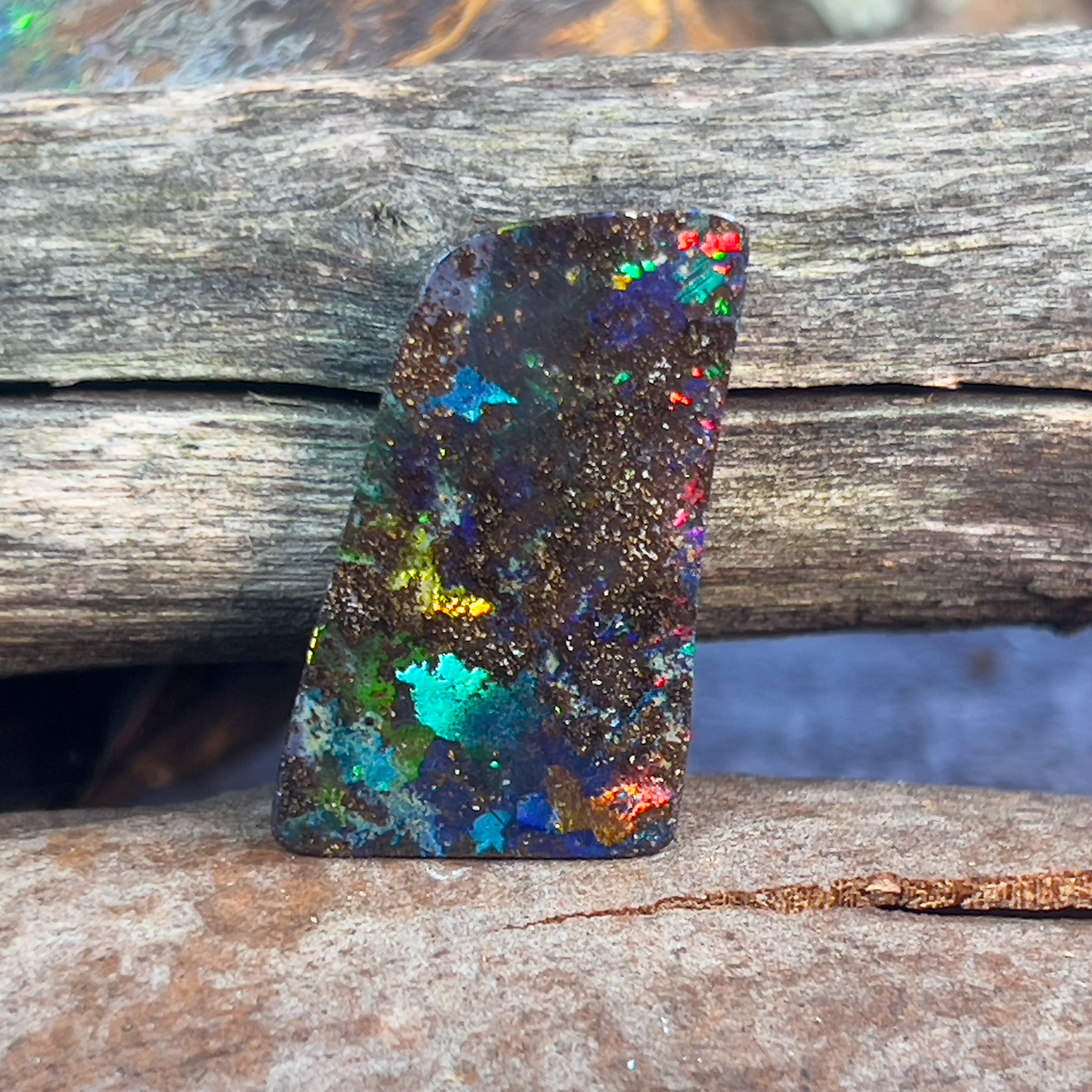 22.6ct Boulder Opal alrge rectangle shape - Masterpiece Jewellery Opal & Gems Sydney Australia | Online Shop