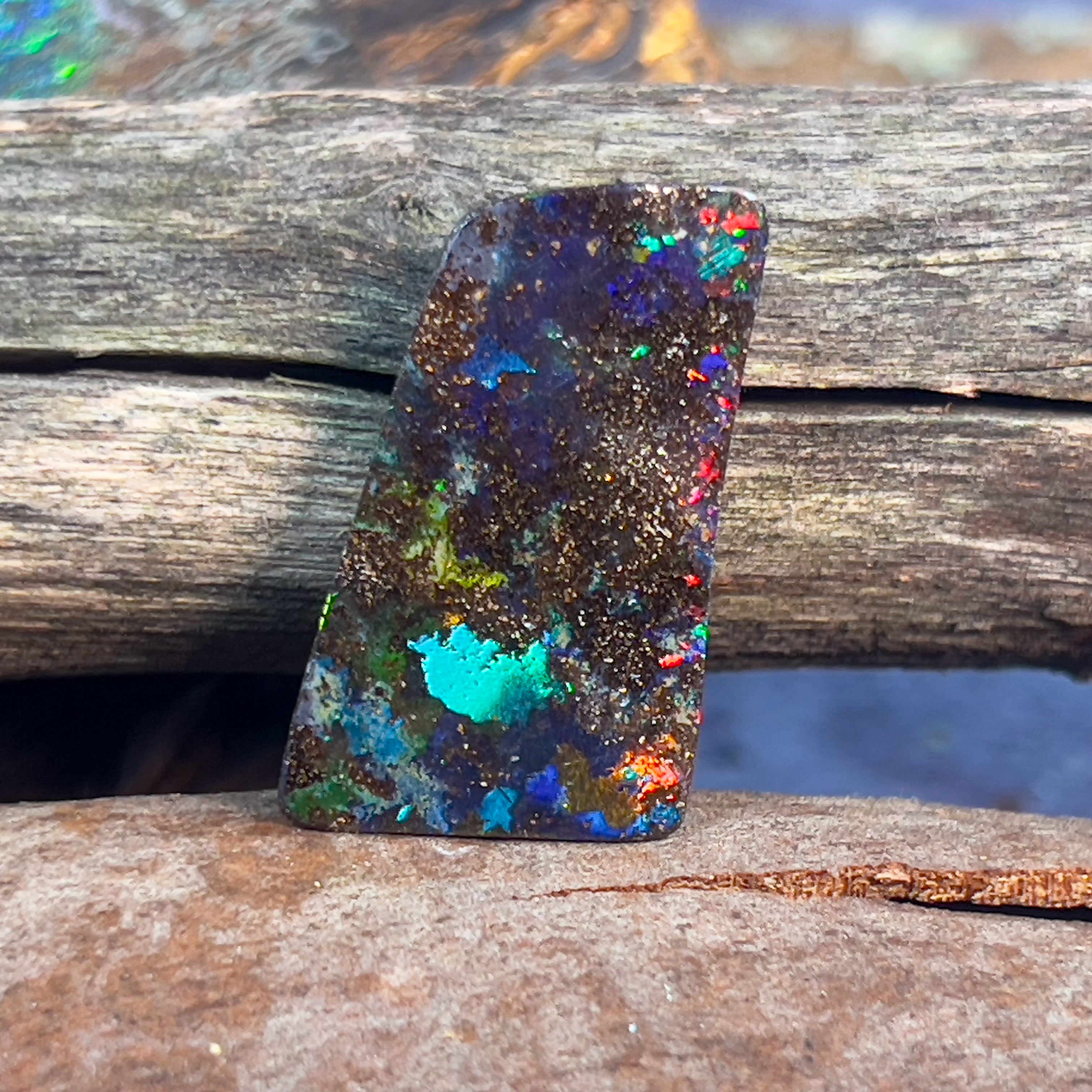 22.6ct Boulder Opal alrge rectangle shape - Masterpiece Jewellery Opal & Gems Sydney Australia | Online Shop