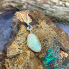 Sterling Silver White Fire Opal pendant - Masterpiece Jewellery Opal & Gems Sydney Australia | Online Shop