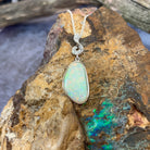 Sterling Silver White Fire Opal pendant - Masterpiece Jewellery Opal & Gems Sydney Australia | Online Shop