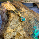 14kt Yellow Gold Opal pendant - Masterpiece Jewellery Opal & Gems Sydney Australia | Online Shop