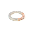 Platinum and Rose Gold half eternity band with Pink Diamonds 0.3ct - Masterpiece Jewellery Opal & Gems Sydney Australia | Online Shop