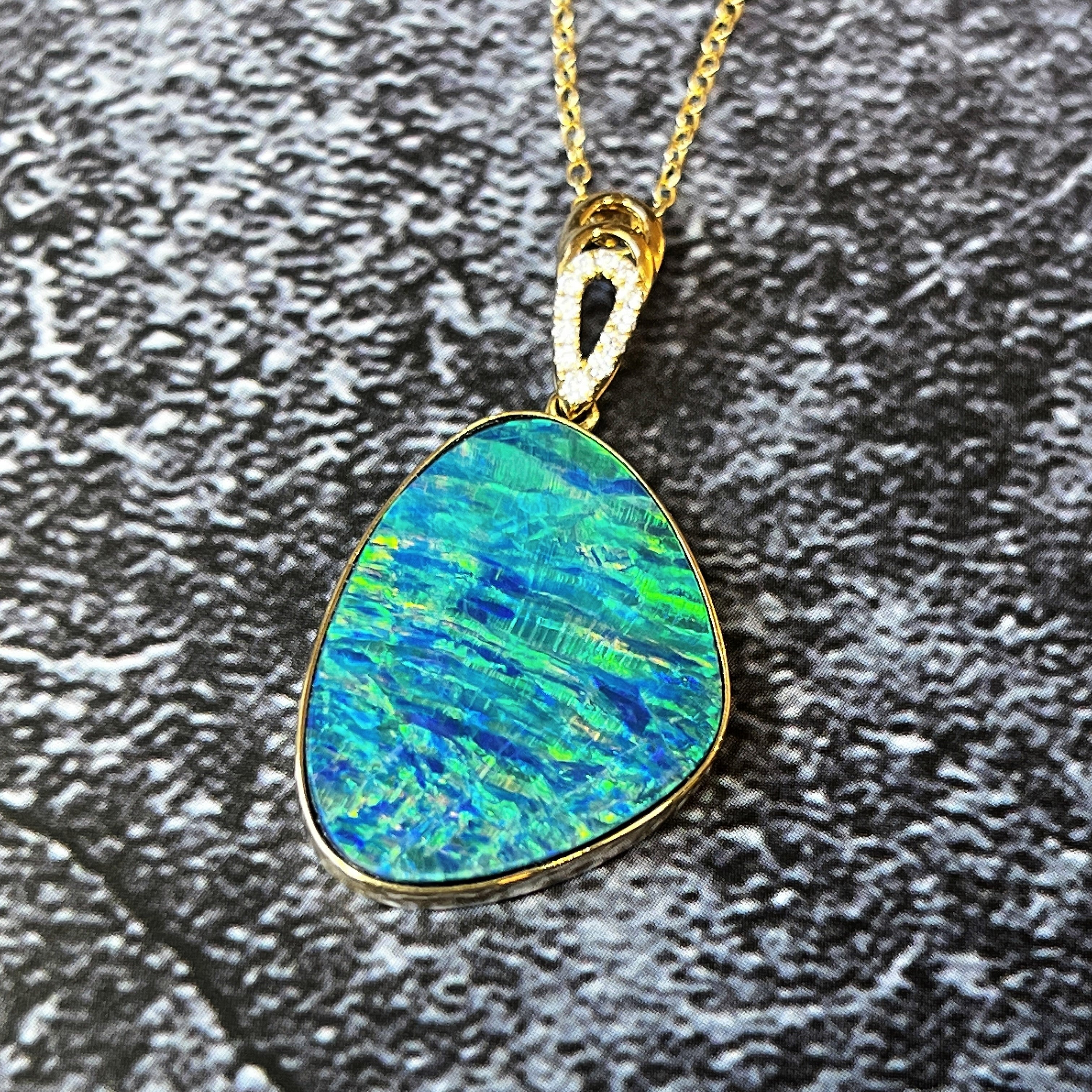 Opal doublet online pendant