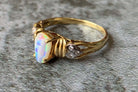 18kt Yellow Gold Fire Opal and Diamond ring - Masterpiece Jewellery Opal & Gems Sydney Australia | Online Shop