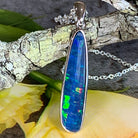 Sterling Silver Opal freeform 3.2ct pendant - Masterpiece Jewellery Opal & Gems Sydney Australia | Online Shop