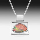 Sterling Silver Opal pendant - Masterpiece Jewellery Opal & Gems Sydney Australia | Online Shop