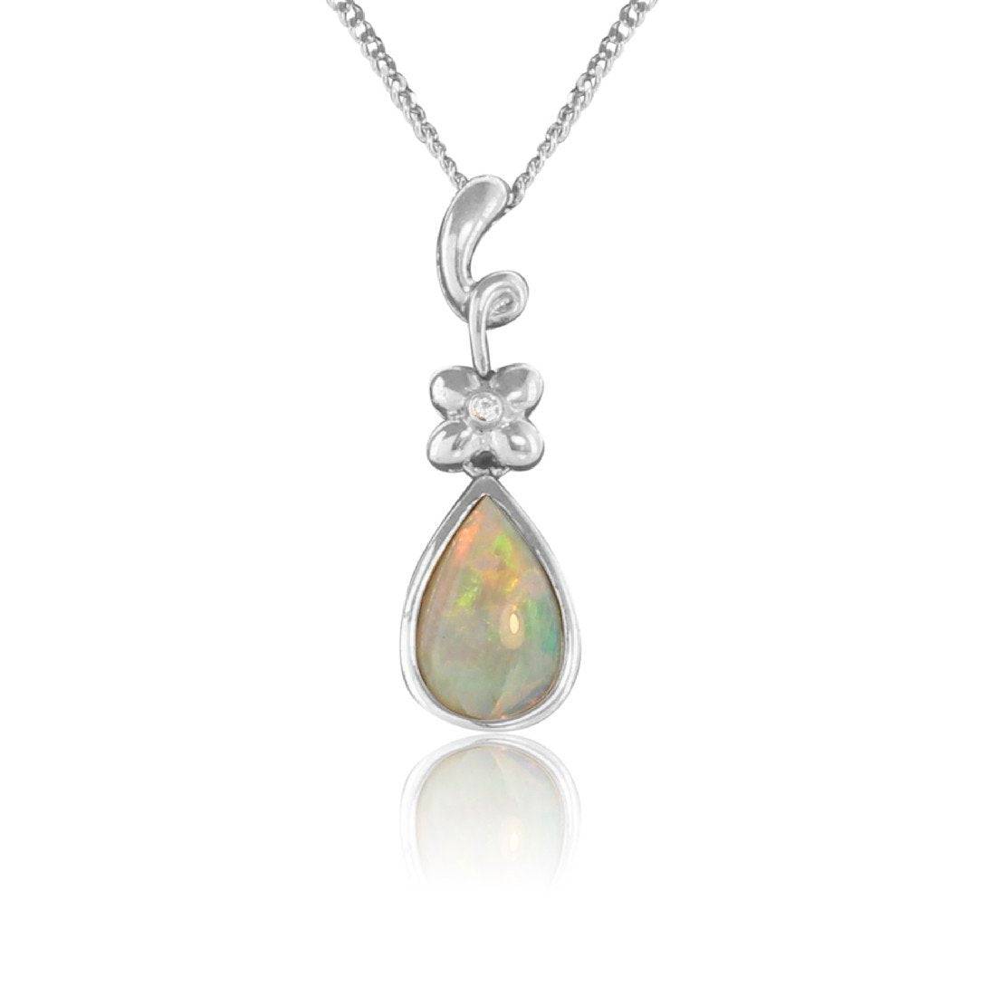 Sterling Silver Opal pendant - Masterpiece Jewellery Opal & Gems Sydney Australia | Online Shop