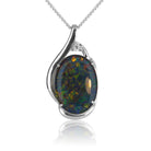 Sterling Silver Opal triplet pendant - Masterpiece Jewellery Opal & Gems Sydney Australia | Online Shop