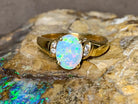18kt Yellow Gold Opal and Diamond ring - Masterpiece Jewellery Opal & Gems Sydney Australia | Online Shop
