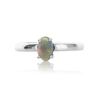 Sterling Silver Black Opal ring - Masterpiece Jewellery Opal & Gems Sydney Australia | Online Shop