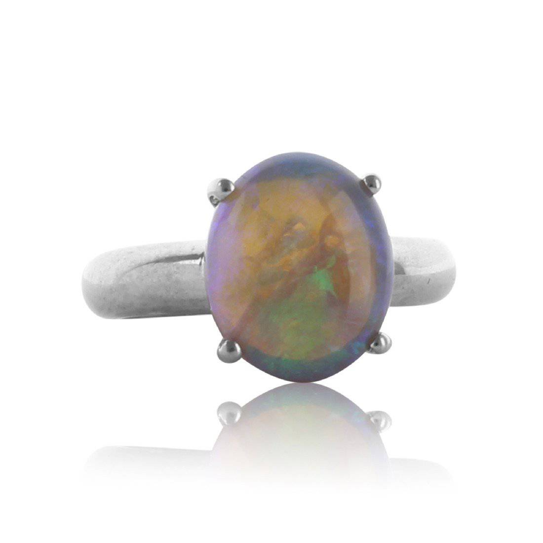 Sterling Silver Opal ring - Masterpiece Jewellery Opal & Gems Sydney Australia | Online Shop