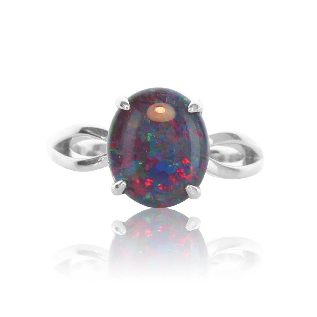 Sterling Silver Opal ring - Masterpiece Jewellery Opal & Gems Sydney Australia | Online Shop