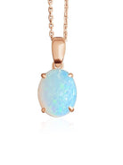 9kt Rose Gold Opal pendant 3 - Masterpiece Jewellery Opal & Gems Sydney Australia | Online Shop