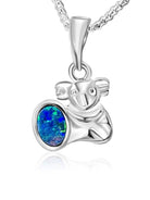 Sterling Silver Koala Opal pendant - Masterpiece Jewellery Opal & Gems Sydney Australia | Online Shop